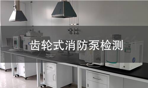 齿轮式消防泵检测